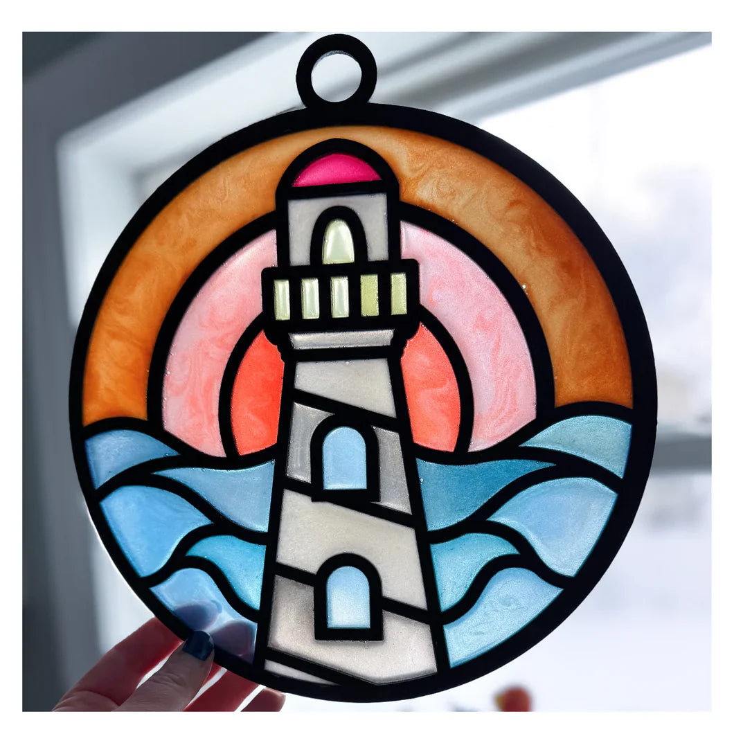 Faux Stained Glass Sun Catchers