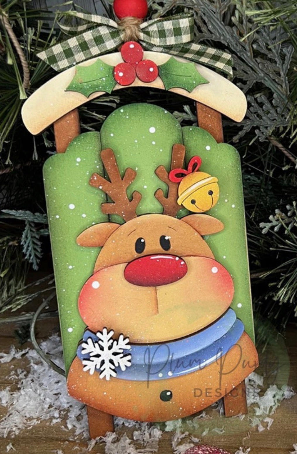 Christmas Door hanger sleds