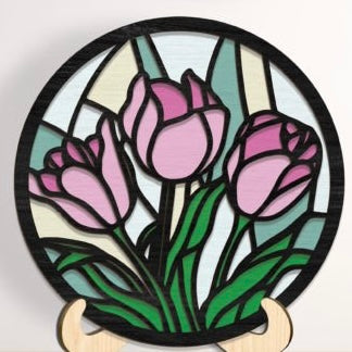 Faux Stained Glass Sun Catchers
