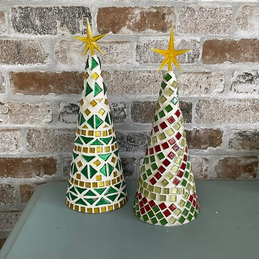 Mosaic Tile Christmas Trees