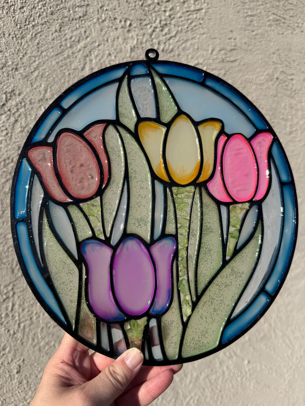 Faux Stained Glass Sun Catchers
