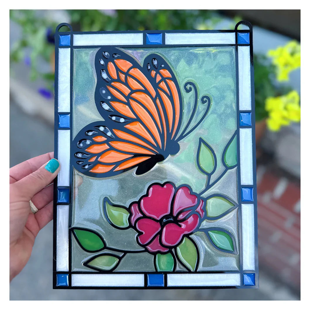 Faux Stained Glass Sun Catchers
