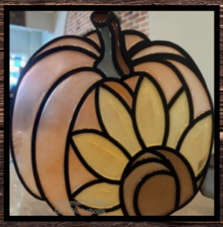 Fall & Halloween Faux Stained Glass Sun Catchers