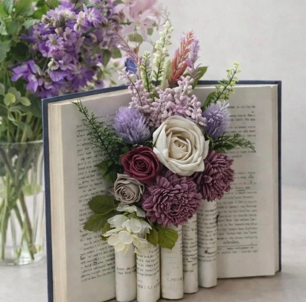 Book floral vase workshop