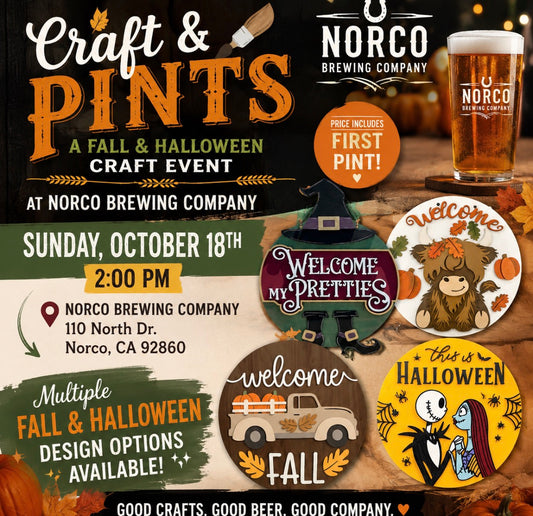Sunday, October 18th @2pm-Norco Brewing Co. Craft Event