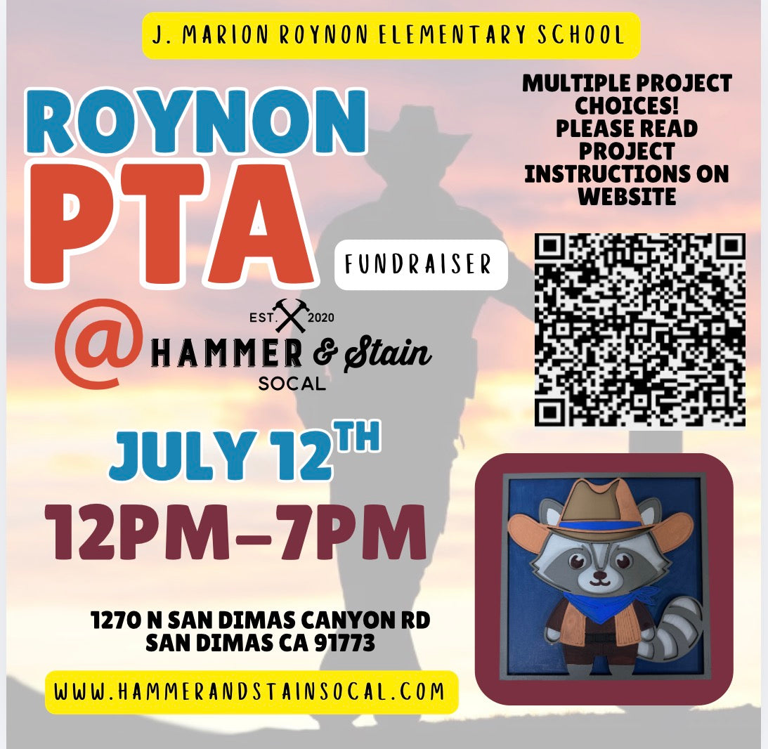Sunday, July 12th-Roynon Elementary PTA Fundraiser