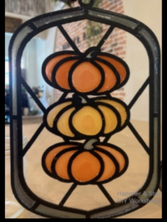 Fall & Halloween Faux Stained Glass Sun Catchers