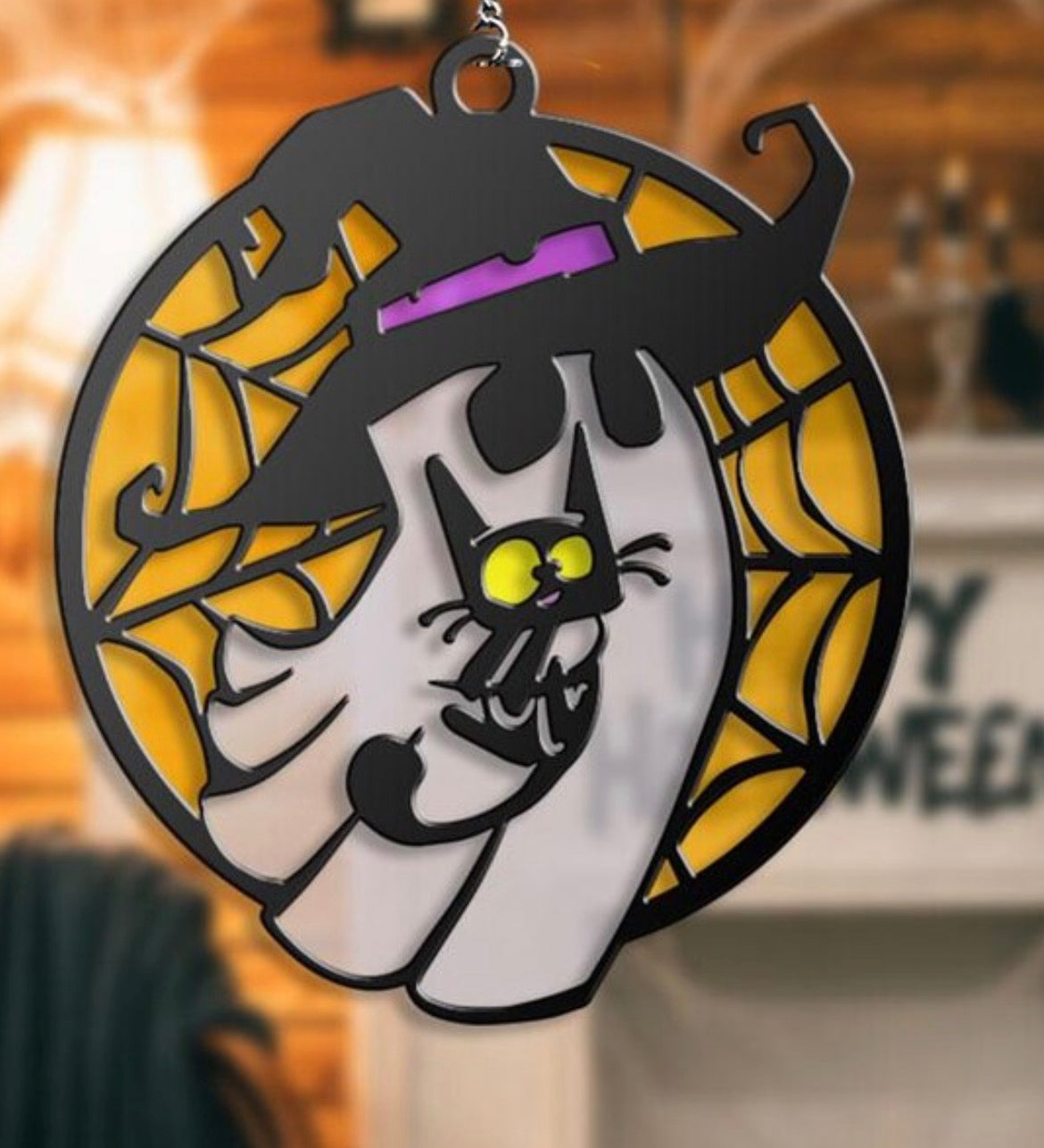 Fall & Halloween Faux Stained Glass Sun Catchers