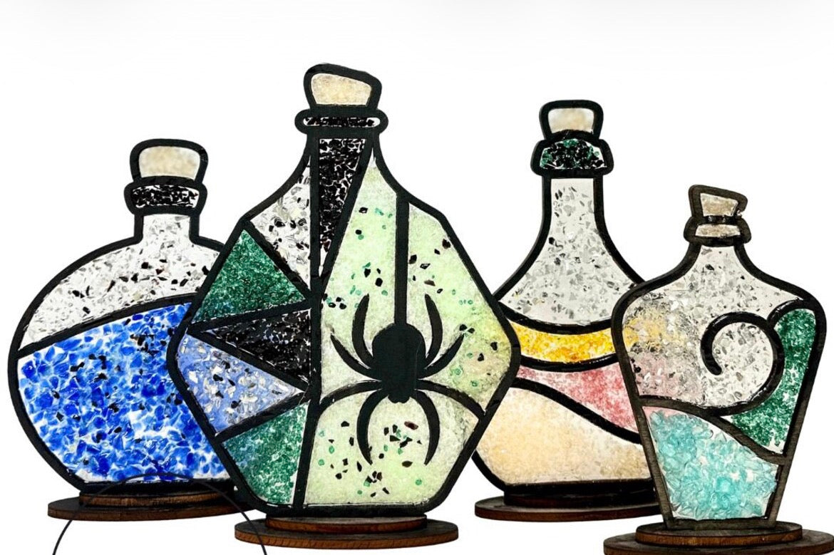 Fall & Halloween Faux Stained Glass Sun Catchers