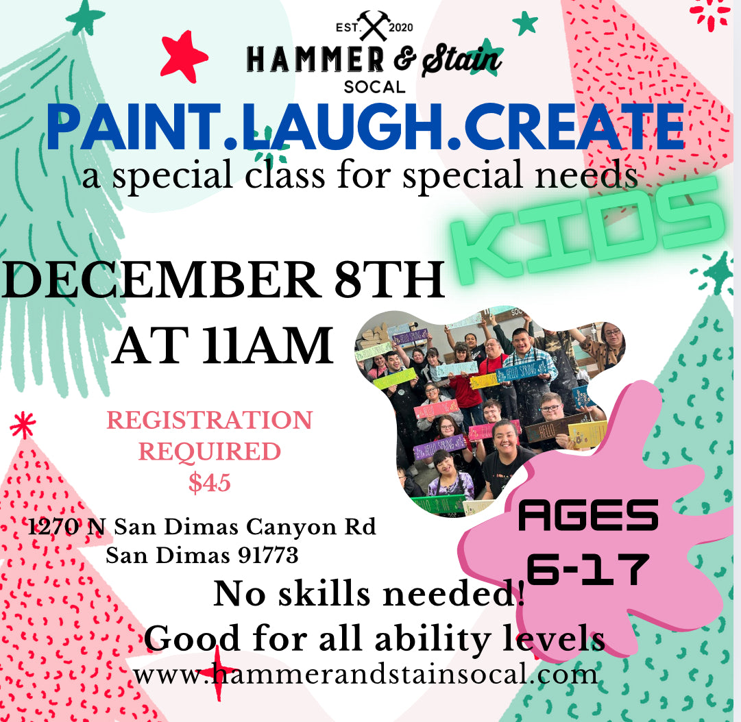 12/8/24-Paint.Laugh.Create (a special class for special needs KIDS)