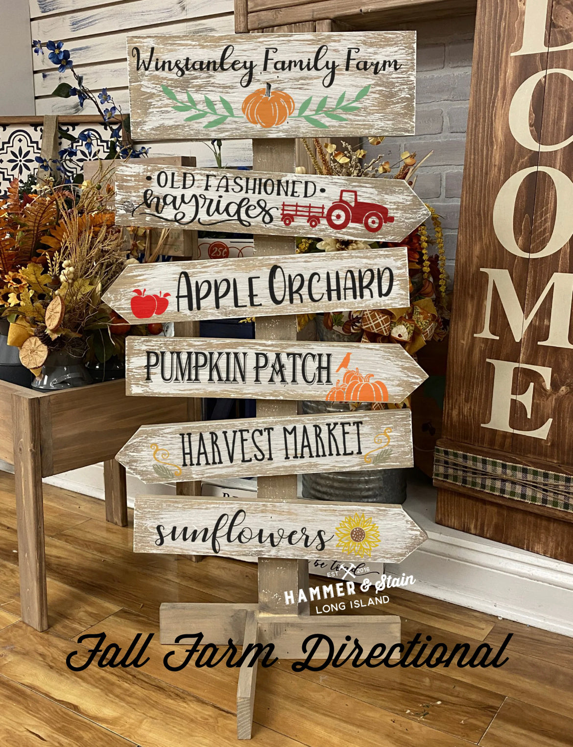 Halloween/Fall/Christmas Directional Sign