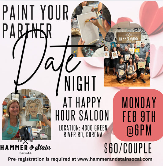 Monday, February 9th @6pm-Couples Night at Happy Hour Saloon