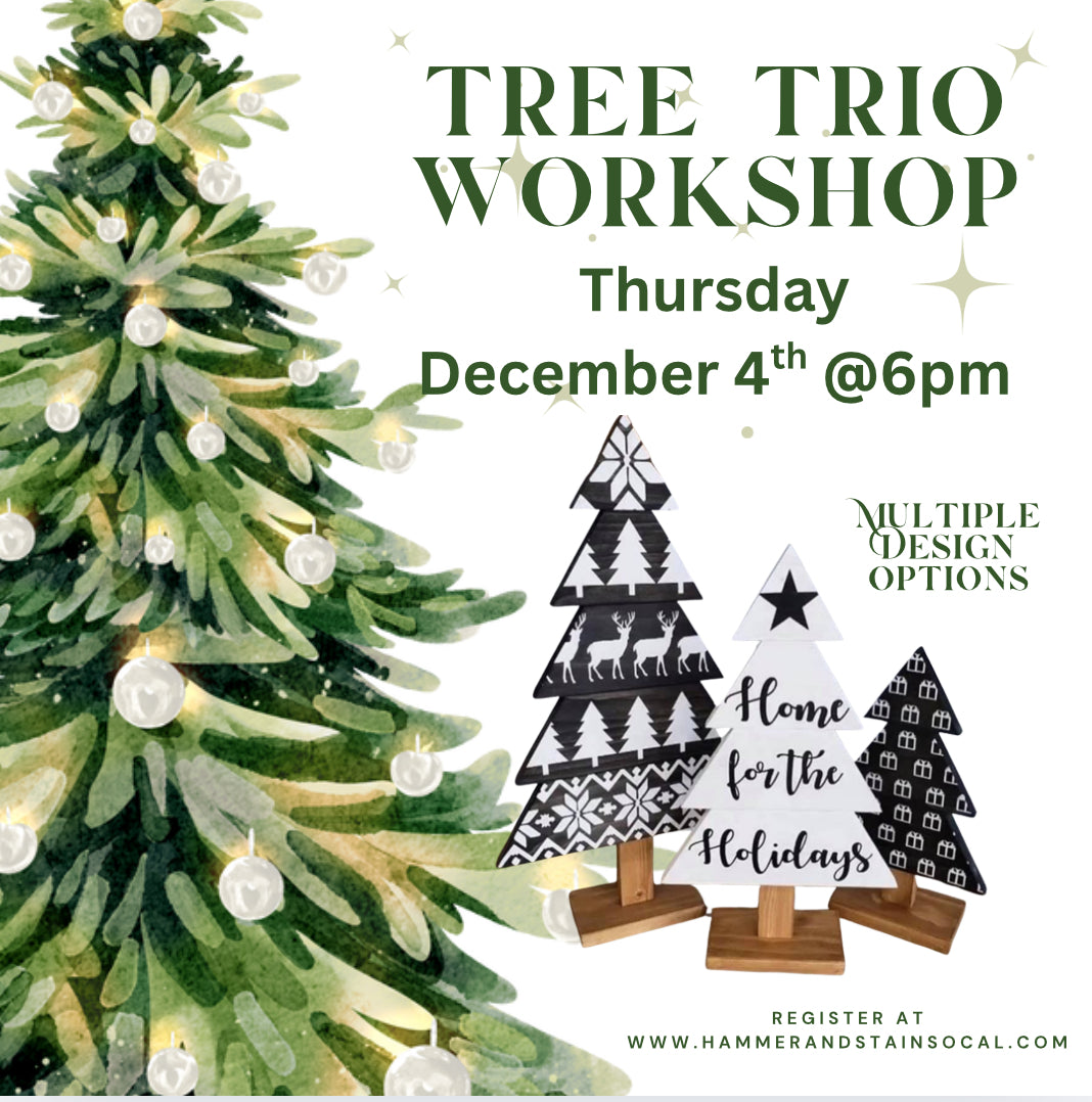 Thursday, December 4th @ 6pm-Tree Trio Workshop