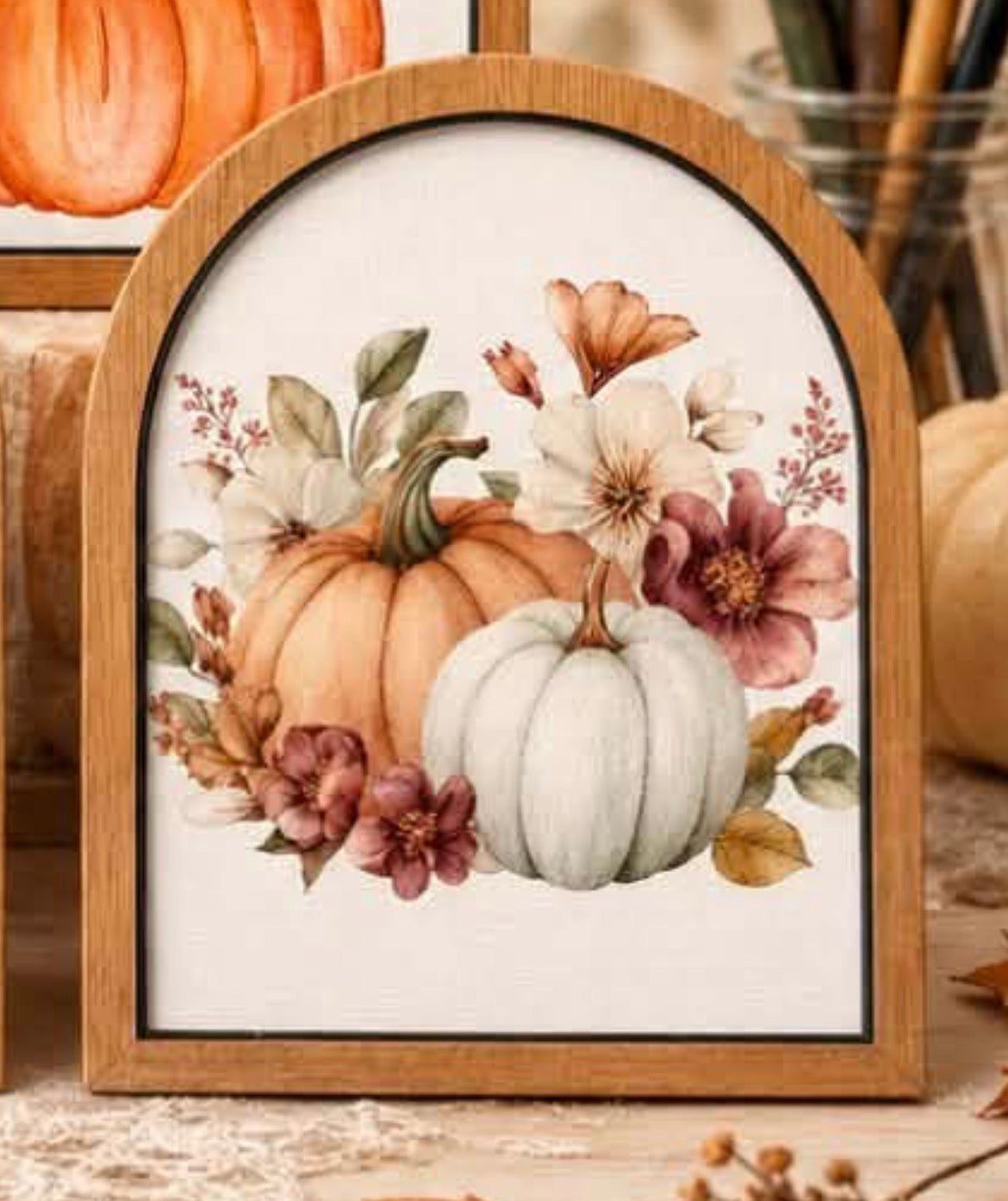 Fall/Halloween water coloring for beginners