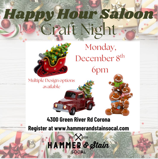 12/8/25-Happy Hour Saloon Craft Night
