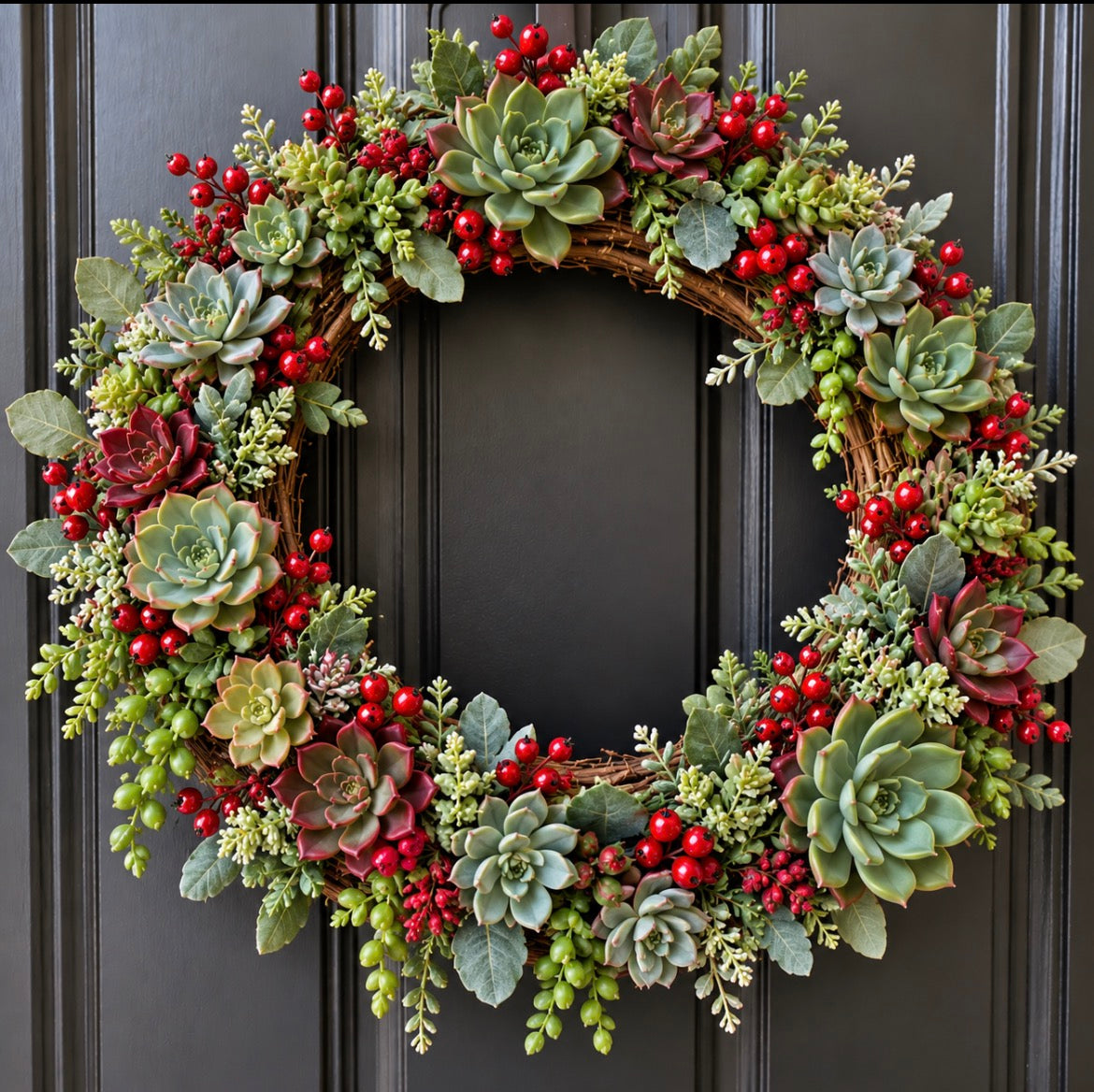 Christmas Succulent Wreath Workshop
