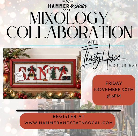 Friday, November 20th @6pm-Mixology Collaboration with The Thirsty Horse