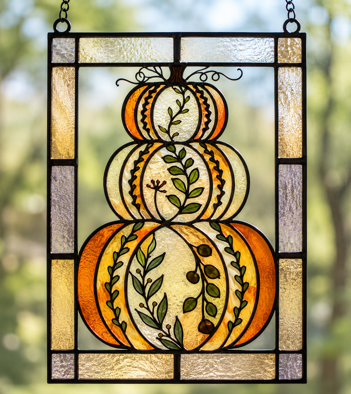 Fall & Halloween Faux Stained Glass Sun Catchers