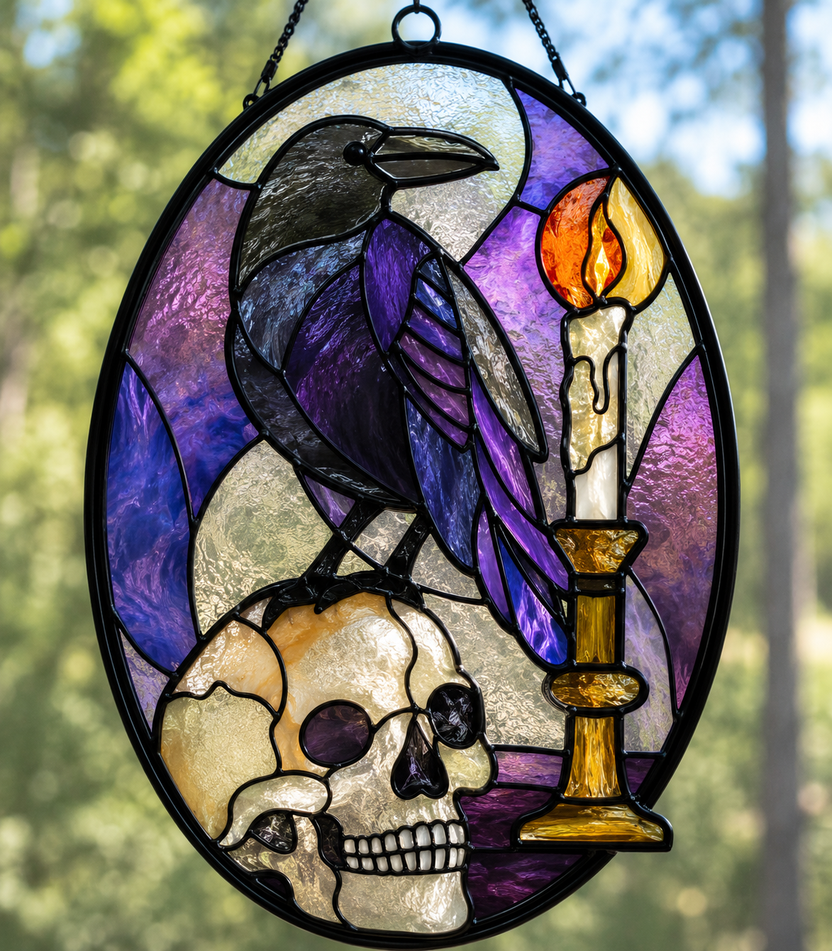 Fall & Halloween Faux Stained Glass Sun Catchers