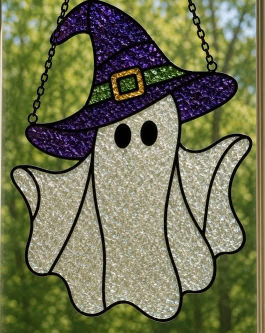 Fall & Halloween Faux Stained Glass Sun Catchers