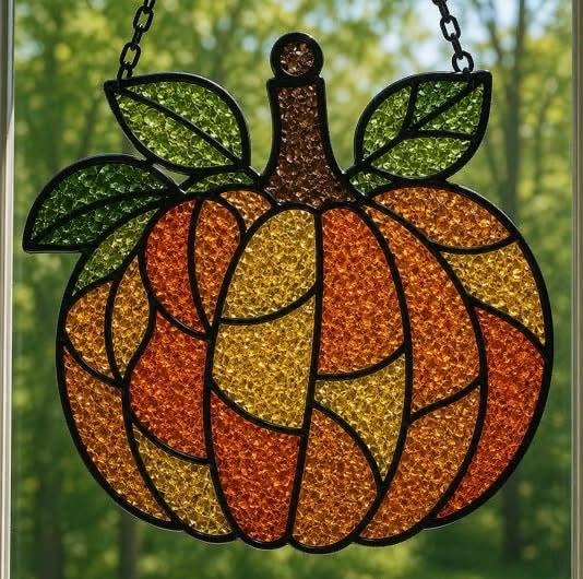 Fall & Halloween Faux Stained Glass Sun Catchers