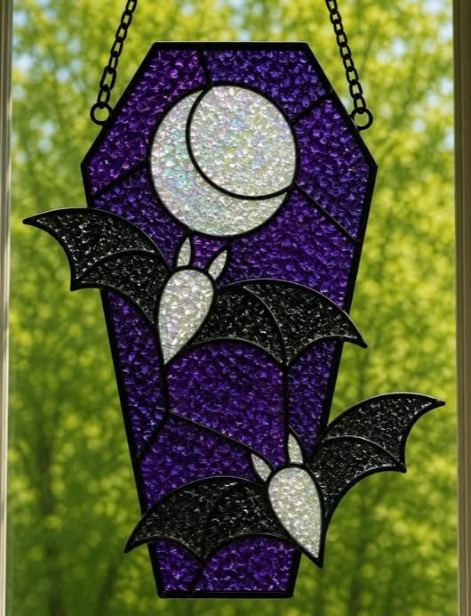 Fall & Halloween Faux Stained Glass Sun Catchers
