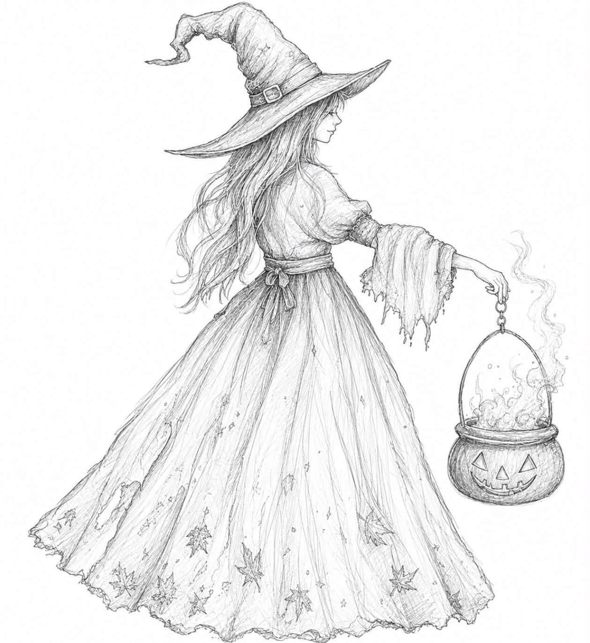 Fall/Halloween water coloring for beginners