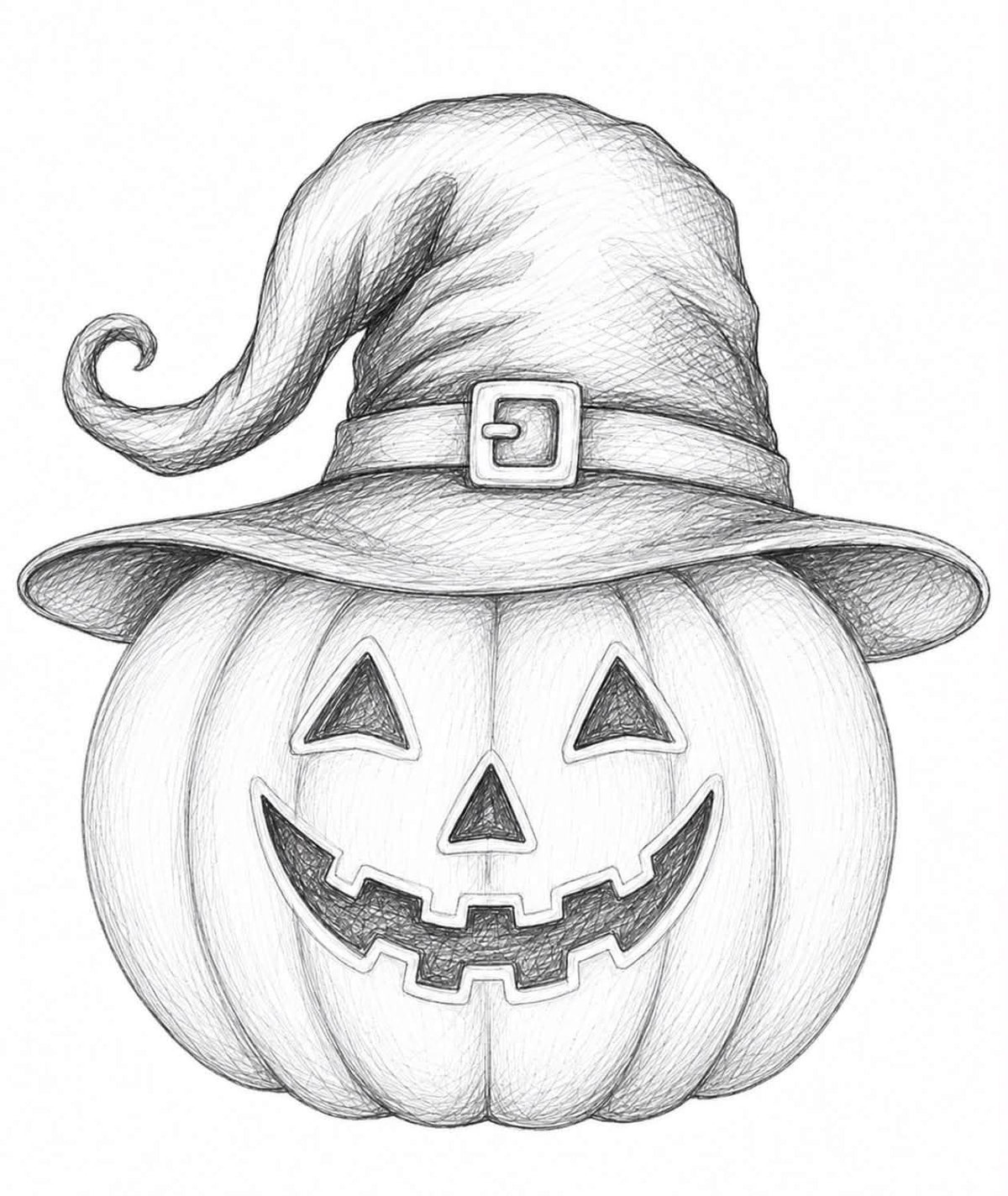 Fall/Halloween water coloring for beginners
