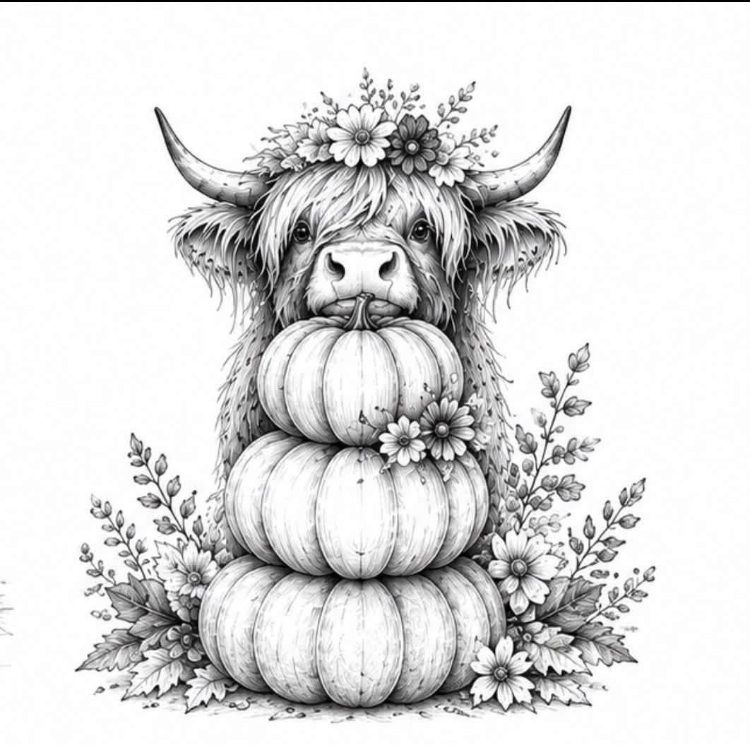Fall/Halloween water coloring for beginners