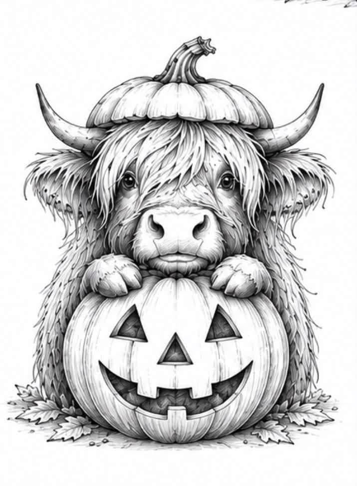 Fall/Halloween water coloring for beginners