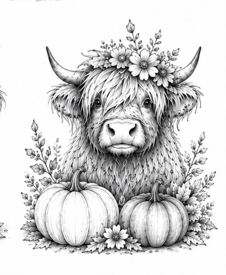 Fall/Halloween water coloring for beginners
