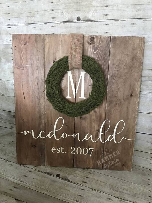 Shiplap Wreath