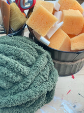 chunky knit blanket