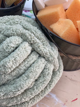 chunky knit blanket