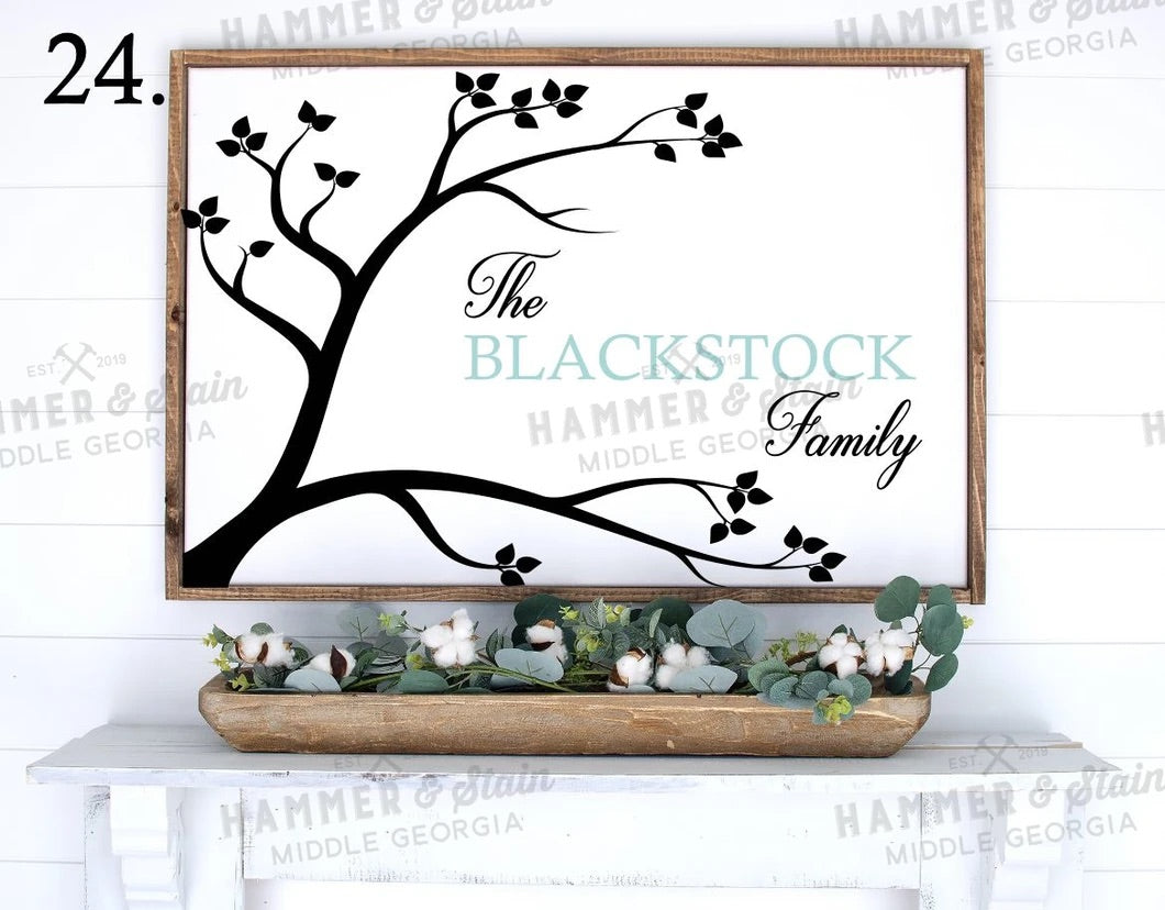 Leather Large Frame Sign Large Framed Signs – Hammer & Stain SoCal